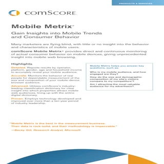 Com score mobilemetrix