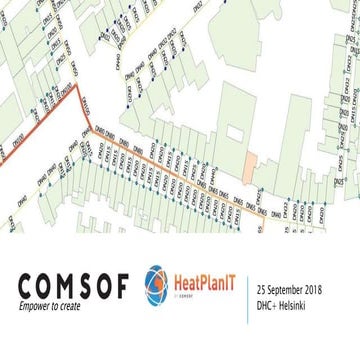 Comsof's software plans and designs DHC networks