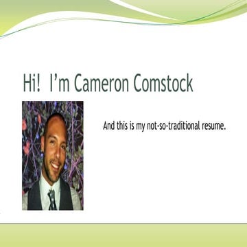 Comstock digital resume 2013