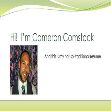Comstock resume 2013