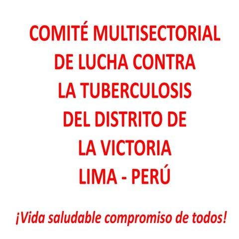 Lucha contra Tuberculosis: COMUL TBC-LA VICTORA PERÙ | PPT
