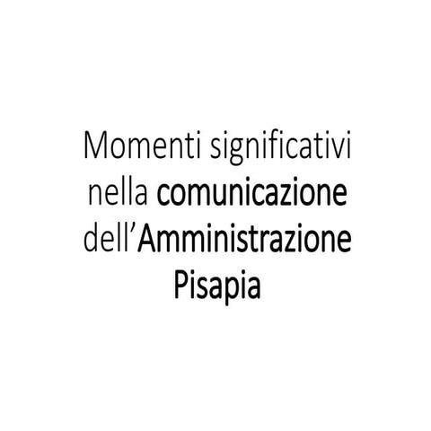 La comunicazione del Comune di Milano