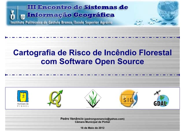 Cartografia de Risco de Incêndio Florestal com Software Open Source