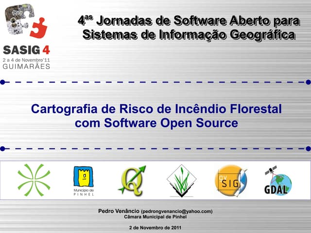Cartografia de Risco de Incêndio Florestal com Software Open Source