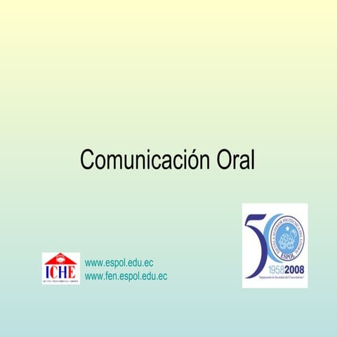 Comunicación Oral