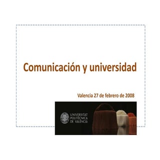 Comunicación y Universidad