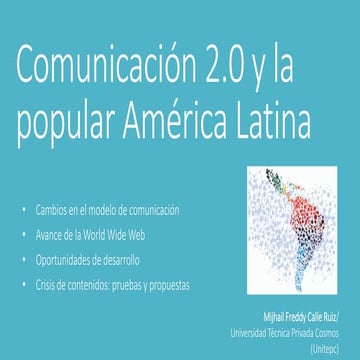 Comunicación 2.0 presentación 