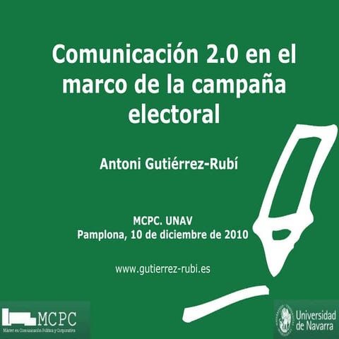 Comunicación 2.0 en el marco de la campaña electoral