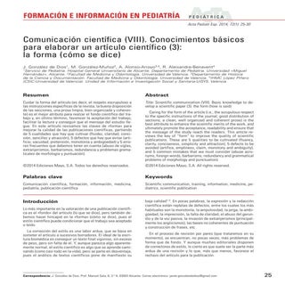 Comunicación científica (viii) la f...