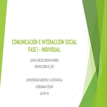 Comunicación e interacción social