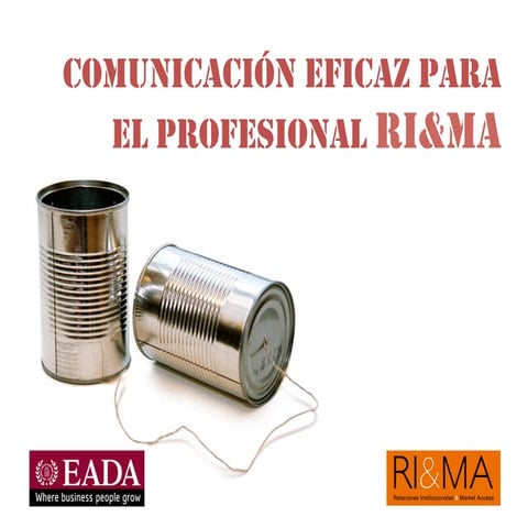 Comunicación en market access EADA-RIMA