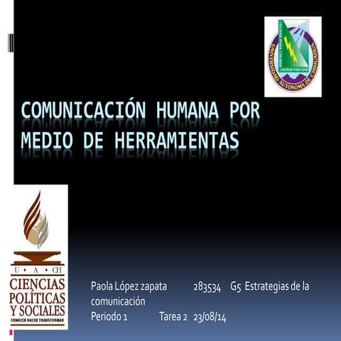 Comunicación humana por medio de herramientas