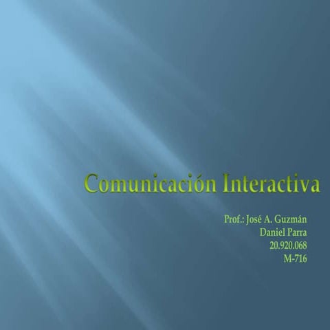 Comunicación interactiva