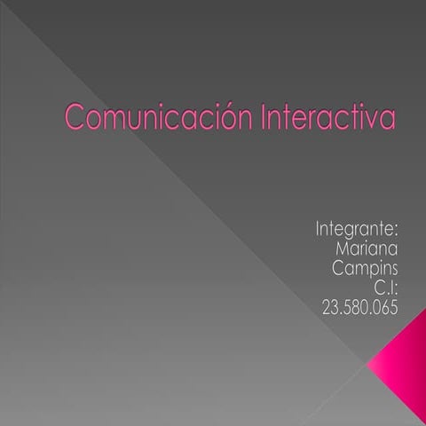 Comunicación interactiva Mariana Campins M726