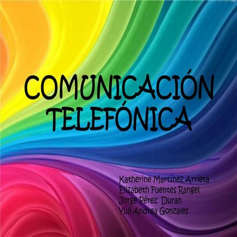 Comunicación telefónica | PPT
