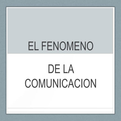 Comunicacion