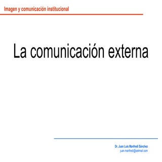 Comunicacion Externa