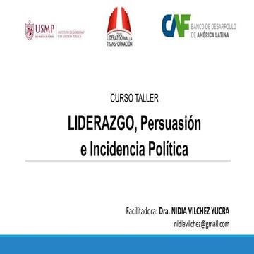 Comunicación Programa Liderazgo para la Transformación 