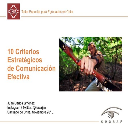 10 Criterios Estratégicos de Comunicación Efectiva