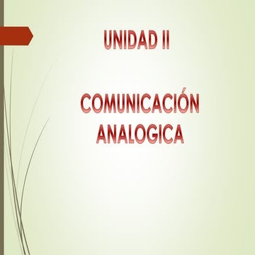 Comunicaciones analogicas