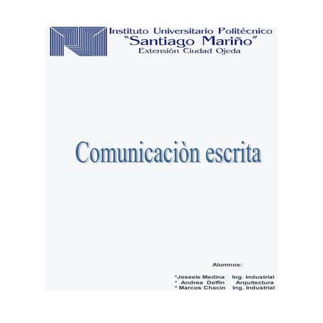 Comunicacion escrita