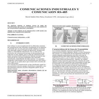 Comunicaciones industriales