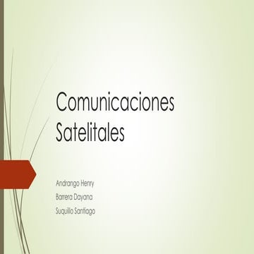 Comunicaciones satelitales gps