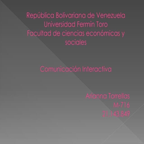 Comunicacion interactiva arianna torrellas