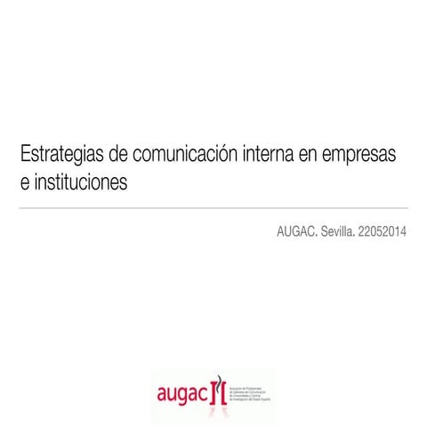 Estrategias de comunicación interna en empresas e instituciones