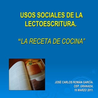 receta cocina