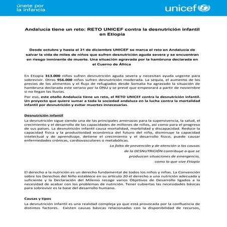 RETO UNICEF