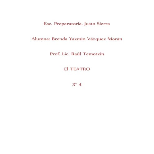 EL TEATRO | PPTX