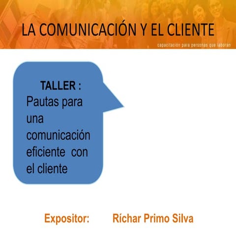 Comunicacion y atencion al cliente
