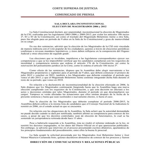 Comunicado   sentencias 19-2012 y 23-2012 (2)