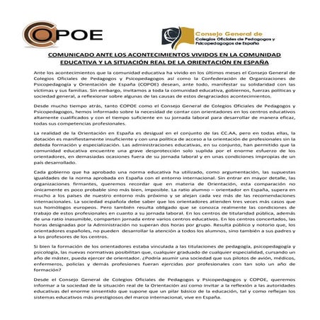 Carta de presentación del candidato a rector de la URJC David Ríos ...