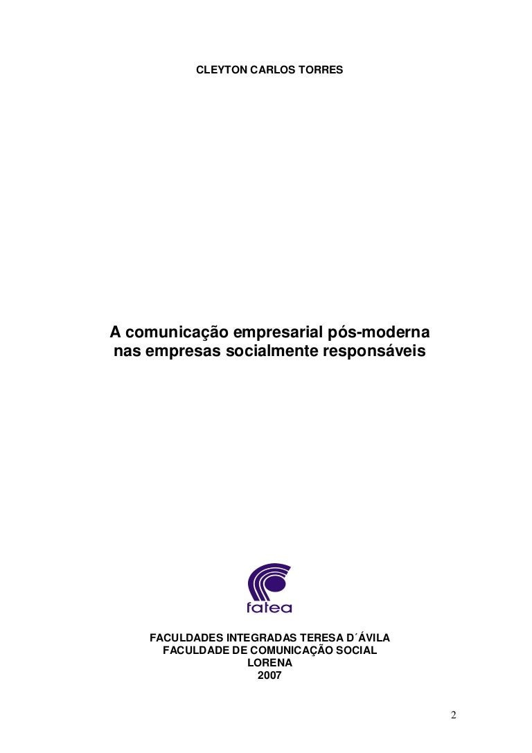 Comunicação empresarial pós moderna na empresas 