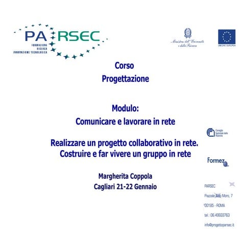 Comunicare e lavorare In Rete 