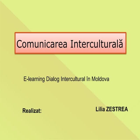 Comunicarea interculturala