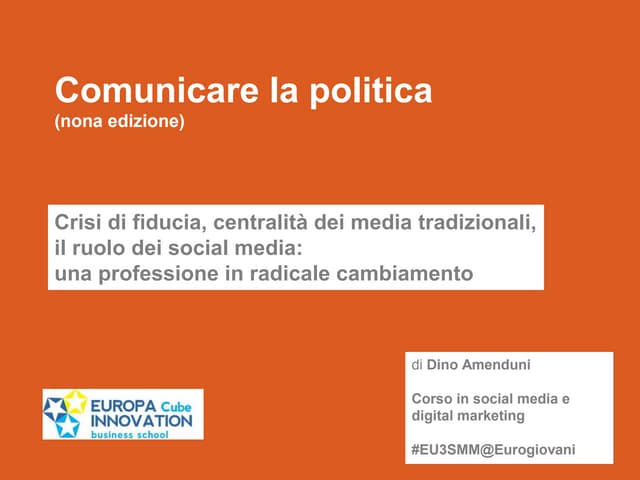 Comunicare la politica -  nona edizione