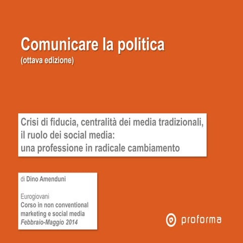 Comunicare la politica - ottava edizione