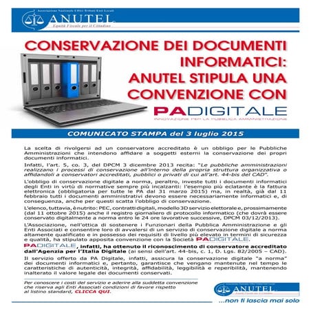 Comunicato convenzione padigitale
