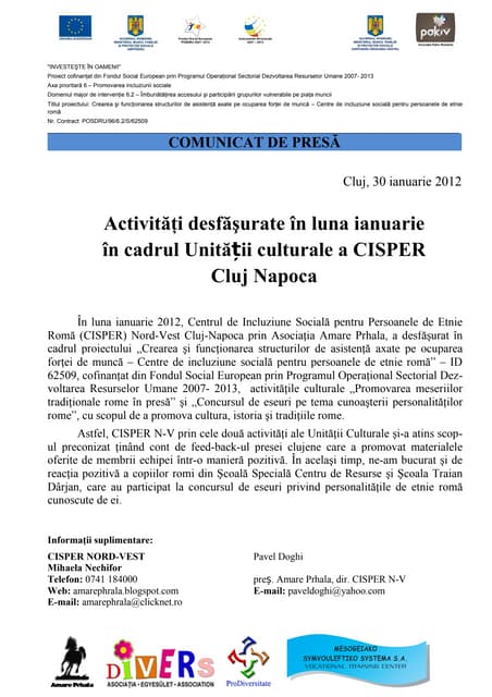 Comunicat presa   sfarsit luna - ian