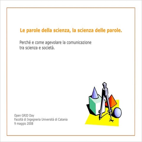 Comunicare la scienza