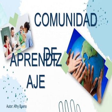 Comunidad de aprendizaje | PPTX