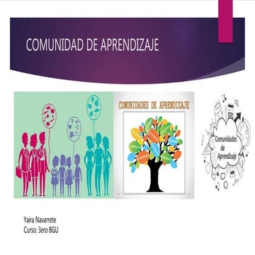Comunidad de aprendizaje | PPTX