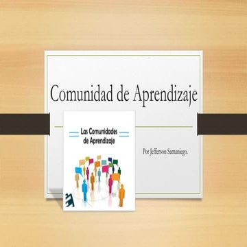 Comunidad de aprendizaje | PPTX