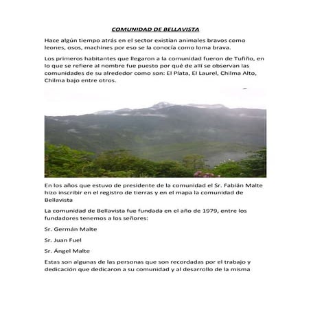 Comunidad de Bellavista