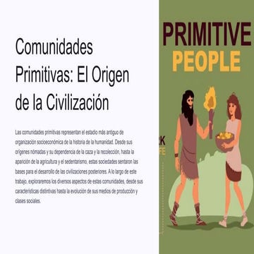 Comunidad primitiva | PDF