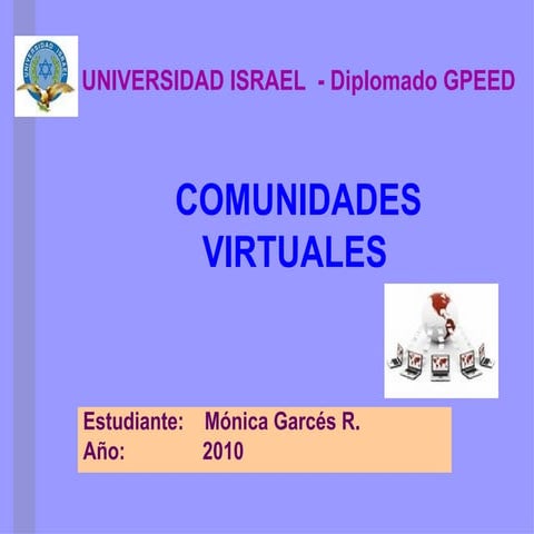 una comunidad virtual de aprendizaje | PPTX
