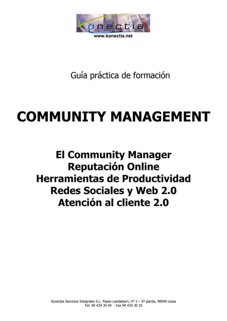 Comunity manager